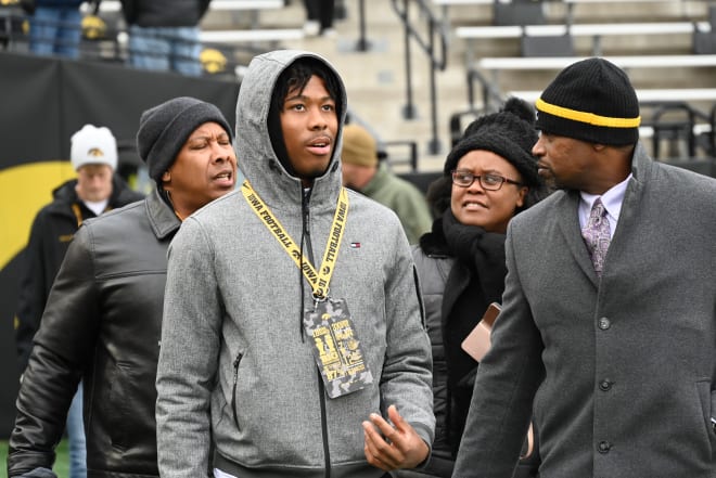 Four-star wide receiver Joshua Manning will be back in Iowa City this weekend.