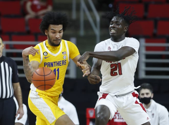 NC State Wolfpack basketball center Ebenezer Dowuona