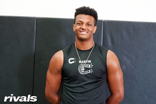 Texas defensive end and Notre Dame Fighting Irish football recruiting target Ernest “RJ” Cooper
