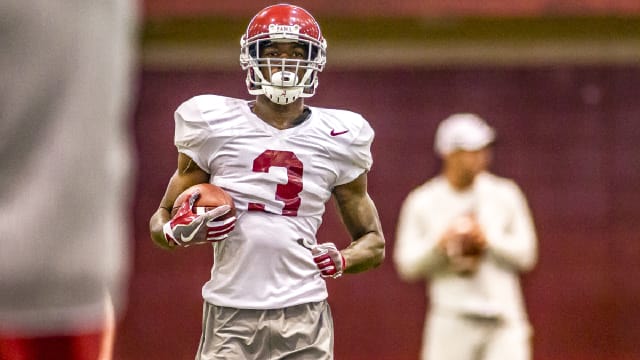 Alabama receiver Calvin Ridley is one of the several players who could go early in next year's NFL Draft. Photo | Laura Chramer