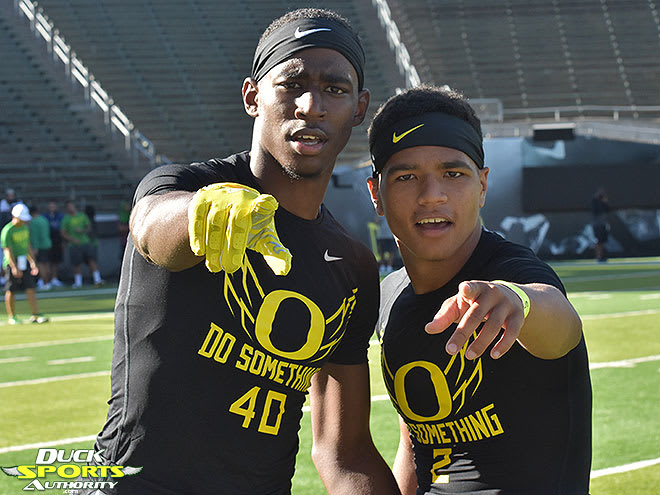 Duck fans will see some elite football prospects having fun at the game