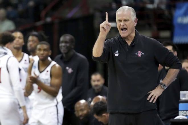 San Diego State coach Brian Dutcher.