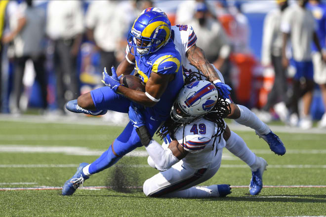 Robert Woods went up against his former team, the Buffalo Bills, on Sunday, scoring a touchdown.