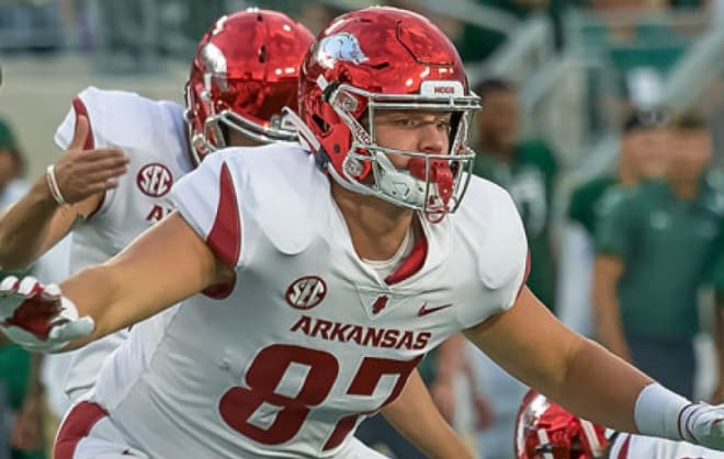 Blake Kern is one of only two returning tight ends on Arkansas' roster in 2020.