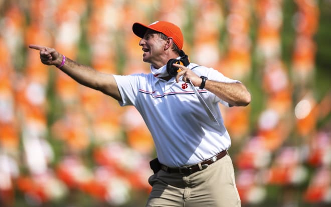 Dabo Swinney would like to finish out the season with another opportunity at a national championship on the line.