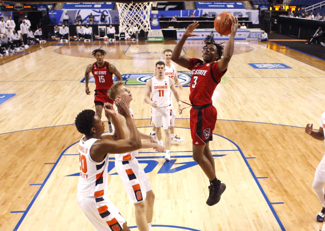 NC State Wolfpack freshman guard Cam Hayes