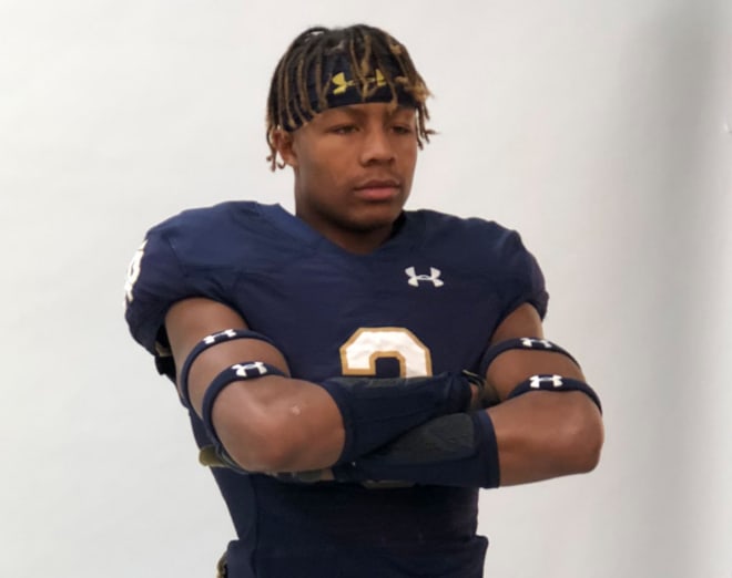 Notre Dame offered three-star California athlete Devin Kirkwood during his visit in November.
