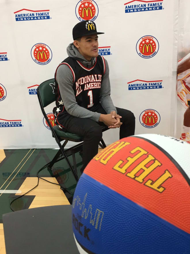 Trae Young is the first player from Oklahoma to be named a McDonald's All-American since Blake Griffin.