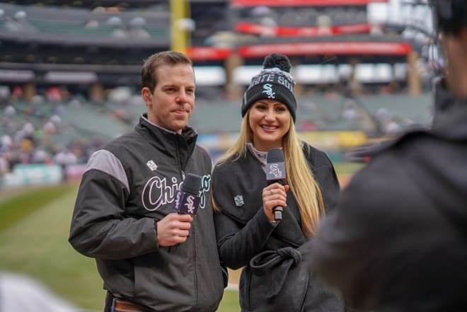 Notre Dame Fighting Irish football public address announcer Chris Ackels