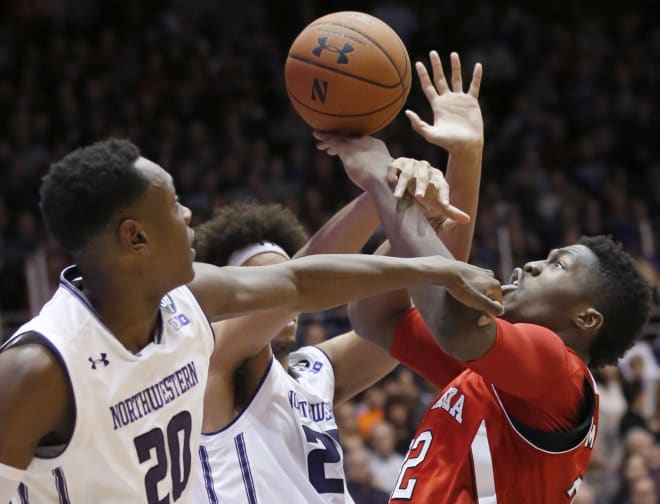 Nebraska dropped its fifth straight loss in a 73-61 defeat at Northwestern on Thursday night.