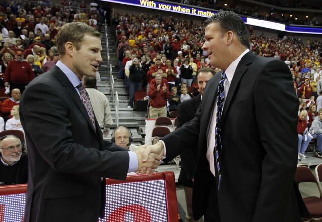 Nebraska head coach Fred Hoiberg won his only meeting vs. Creighton's Greg McDermott when Iowa State beat CU in 2010.