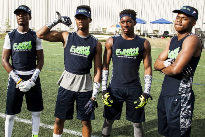 Evolve alums Bricen Garner, Damar Hamlin, Therran Coleman and Paris Ford