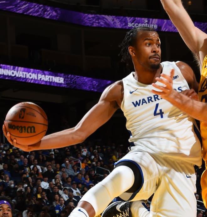 Former Hog Moses Moody has averaged nine points for the Warriors in the Summer League so far.