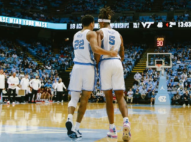 Togetherness was a constant from the Tar Heels in the win over Virginia Tech on Monday night.