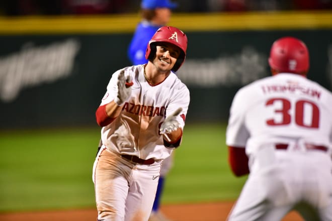 Braydon Webb reached base all six times he came to the plate Tuesday night.