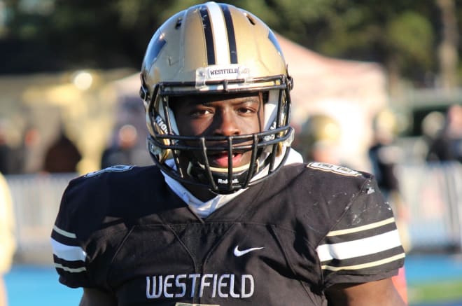 Senior tailback Eugene Asante ran for 149 yards on 15 carries in Friday night’s Westfield win at Lake Braddock.