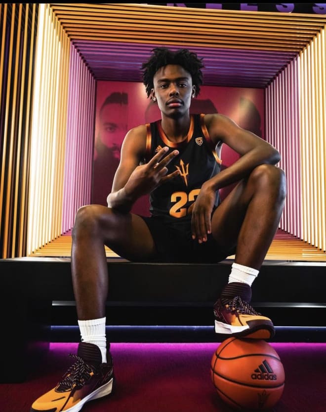 The four-star forward set to decide between ASU and Louisville (Kamari Lands IG Photo)