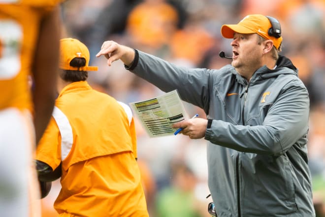 Tennessee's Josh Heupel has promoted Alec Abeln to the Vols' tight ends coach. 