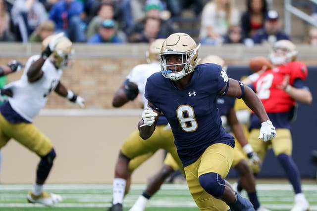 Kansas native and sophomore running back Jafar Armstrong is one of the few current Irish players from the Midlands region.