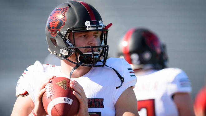 Quarterback Justice Hansen hopes to lead the Red Wolves to a historical season.