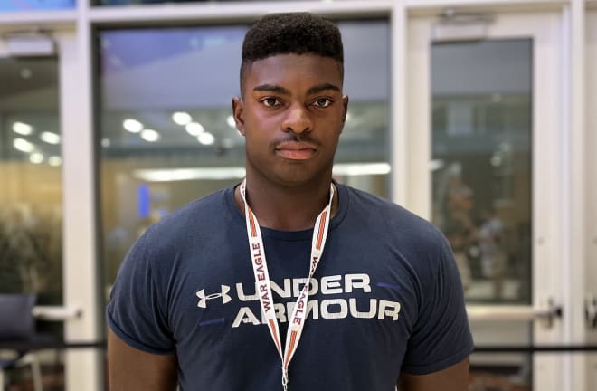 Reginald Vaughn visited Auburn for the Samford game.