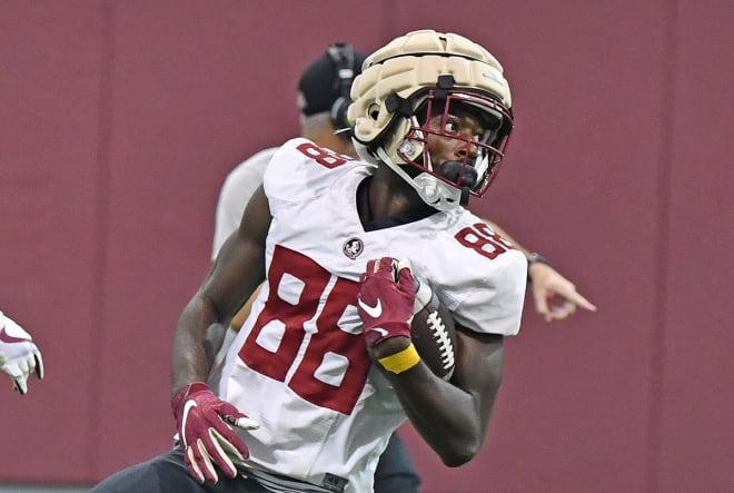 FSU receiver Kentron Poitier has made a slew of impressive catches this preseason.