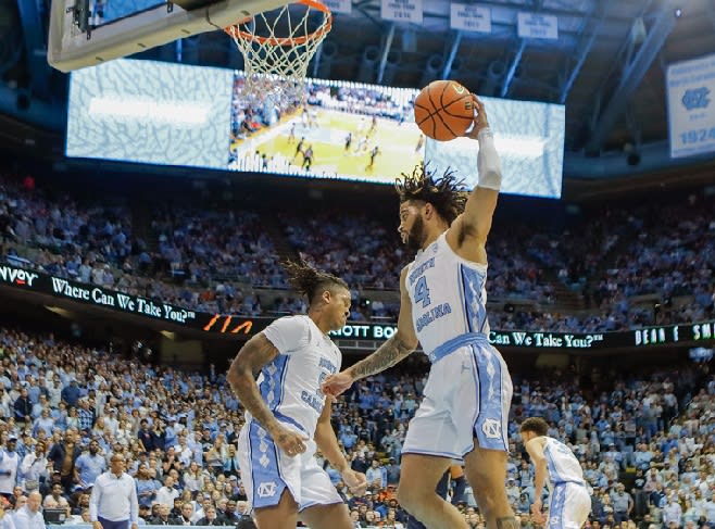 RJ DAvis grabbed 10 rebounds in the win over Virginia, the third time this season he's had that many.