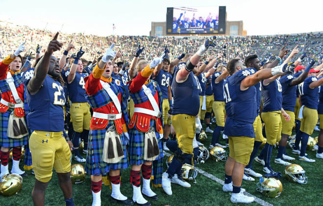 Notre Dame's schedule suddenly in 2019 seems "easier" than it looked when released in the spring of 2017.