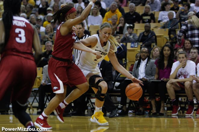 Sophie Cunningham shot just 5-15 from the field and 1-8 from three as Missouri fell to Tennessee.