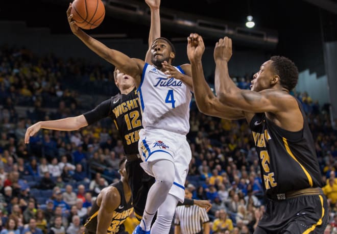 Tulsa guard Sterling Taplin scored a career-high 26 points against Wichita State.