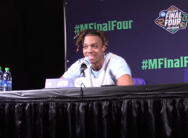 UNC junior Armando Bacot and the Tar Heels' other four starters' breakout room interviews on Final Four Friday.