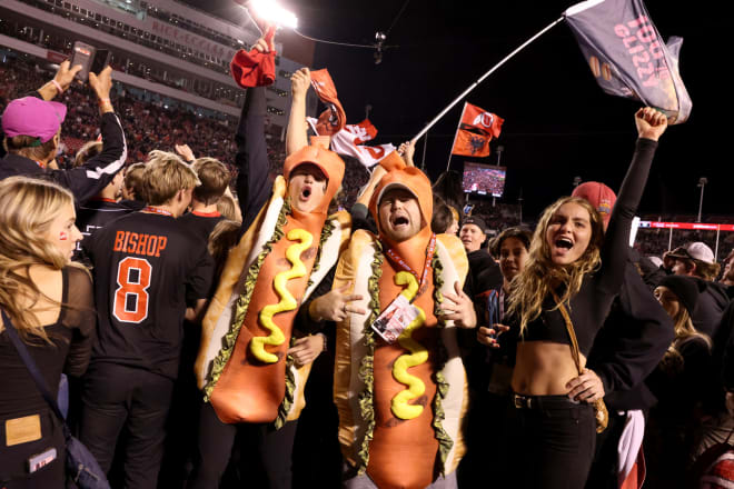 It was a good night to be a Utah fan dressed like a hot dog.