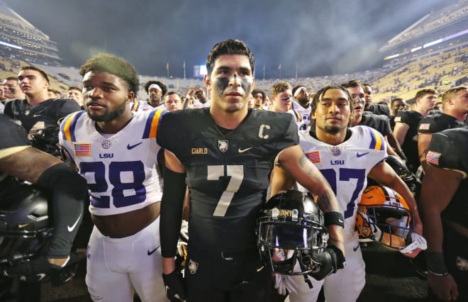 Jimmy Ciarlo during post game versus LSU