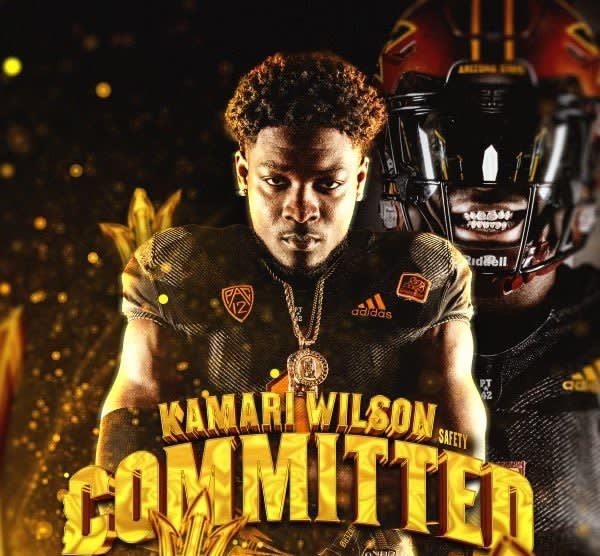 The defensive back will arrive in Tempe with three years of eligibility (Kamari Wilson Twitter)