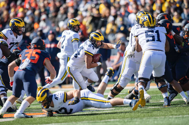 Michigan Wolverines football freshman running back Zach Charbonnet came to U-M as the No. 60 overall player in the country out of high school.