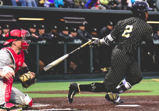 Harrison Ray hit his first home run of 2019 in VU's loss at Georgia. 