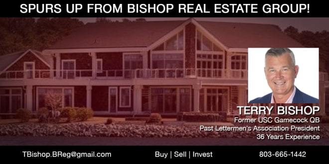 Contact The Terry Bishop Team to buy/sell/invest in real estate! Spurs Up!