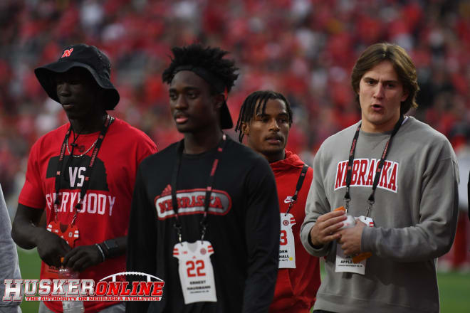 2023 ATH Malachi Coleman, 2022 Husker ILB commit Ernest Hausmann, and 2022 Husker OLB commit Jake Appleget