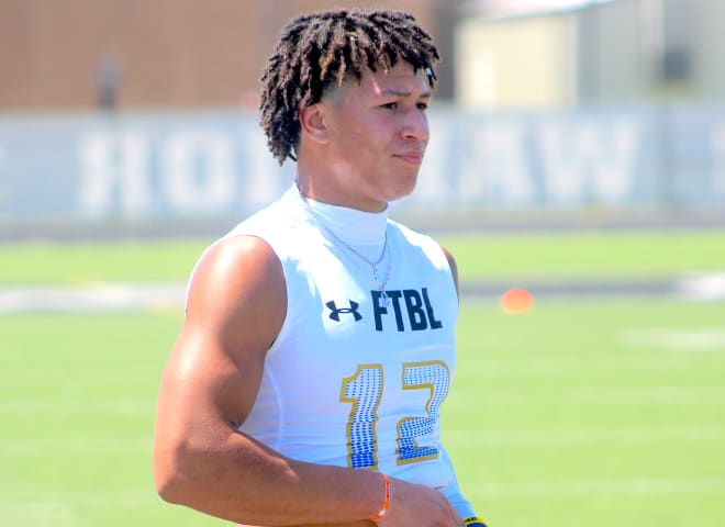 Texas athlete Billy Bowman visited Notre Dame this summer. 