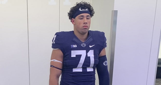 Penn State football is recruiting 2023 OL Chase Bisontis. 