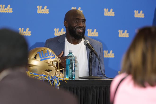 UCLA head coach DeShaun Foster