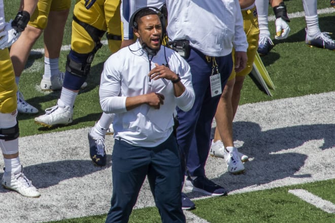 Notre Dame Fighting Irish football head coach Marcus Freeman 