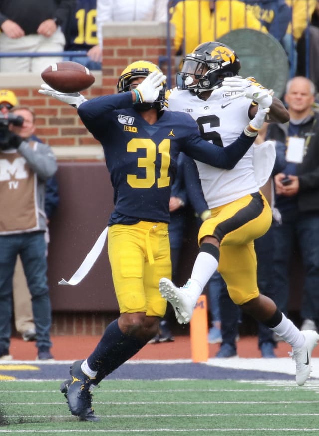 Michigan Wolverines football redshirt sophomore Vincent Gray is excelling at cornerback in practice.