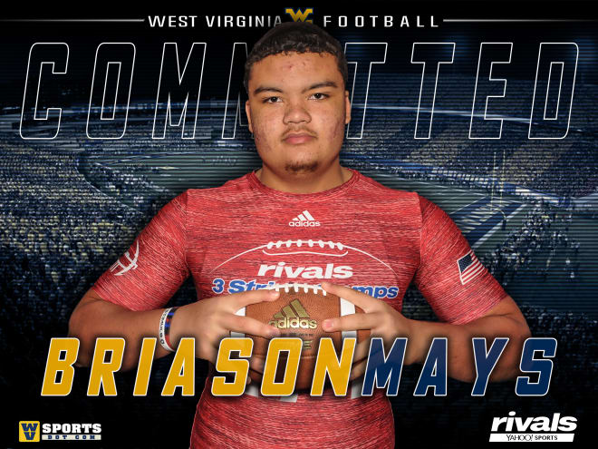 Mays joins his teammate QB Trey Lowe as a Mountaineer commitment