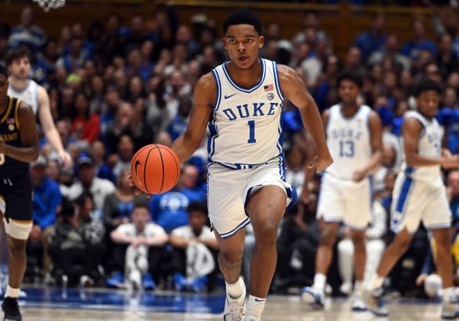 Caleb Foster is out for the rest of Duke's season. 