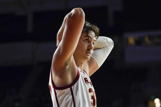 Harrison Hornery played a variety of roles for USC Tuesday night to finish with a career-high 17 points.