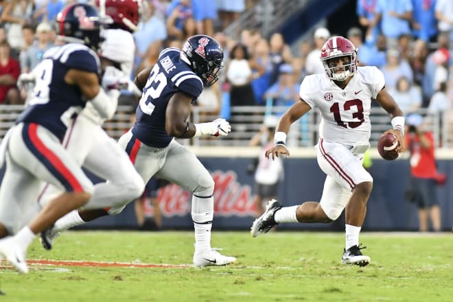 Alabama quarterback Tua Tagovailoa filed suit against Nick Saban Monday, alleging he was emotionally abused when he was only allowed to play 1 1/2 quarters against Ole Miss' defense Saturday. 