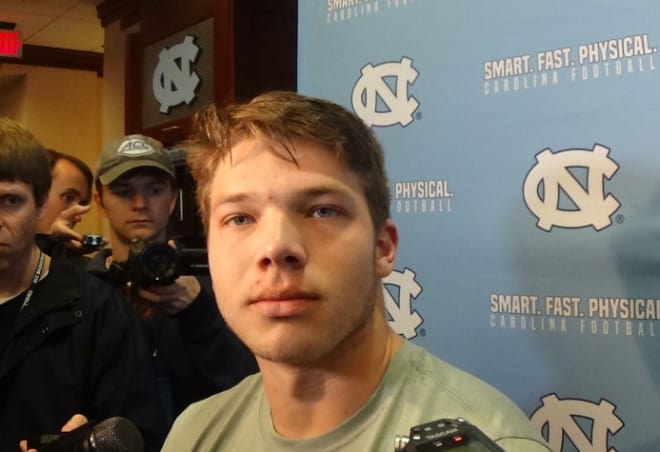 Cade Fortin and a few other Tar Heels discussed their overtime loss to N.C. State on Saturday at Kenan Stadium.