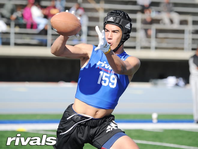 Clay Petry, teammate of Notre Dame QB commit Tyler Buchner, visited South Bend this fall.