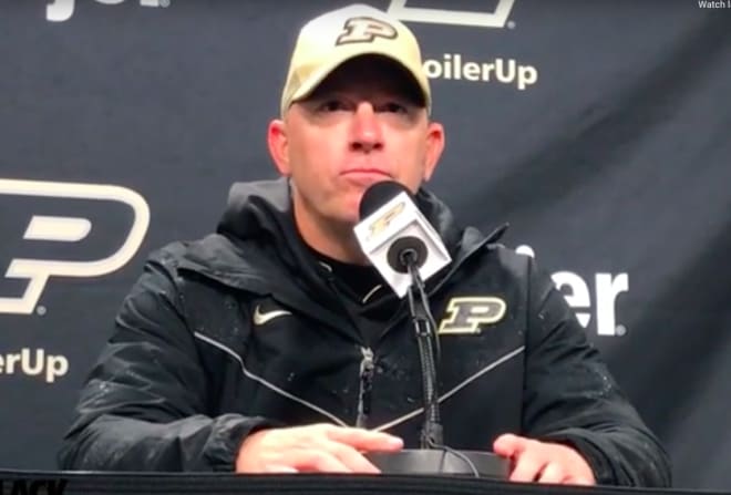 Jeff Brohm led Purdue to an 8-4 record this year in his fourth season.